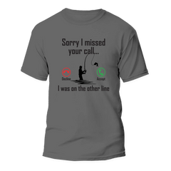Outdoorzees Unisex 'I Was On The Other Line' v2 T-Shirt
