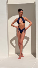 Women's 'Kennedy' Keyhole Halter Bikini Top