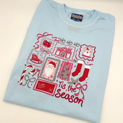 CHRISTMAS Unisex Kid's/Adult's 'Tis The Season' Stamp T-Shirt