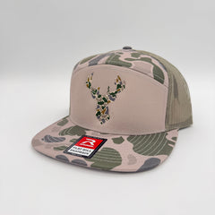 Unisex Adult's Marsh Camo Antler Trucker Hat