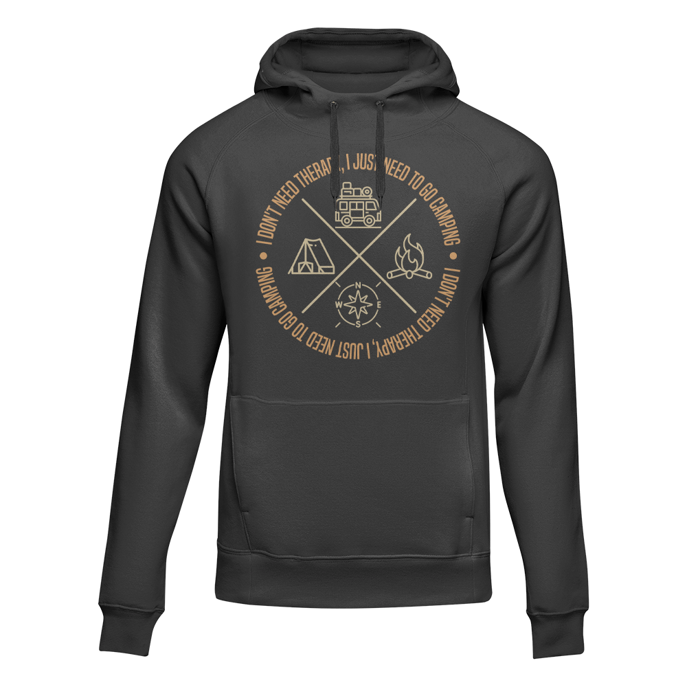 Outdoorzees Unisex 'I Don't Need Therapy' Fleece Hoodie