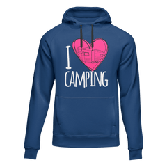 Outdoorzees Unisex 'I Love Camping' Fleece Hoodie