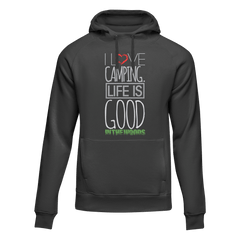 Outdoorzees Unisex 'I Love Camping In The Woods' Fleece Hoodie