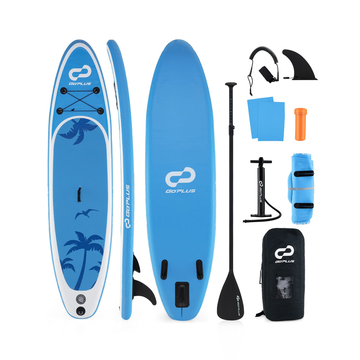 9.8-11 Foot Inflatable Stand Up Paddle Board with Premium SUP Accessories