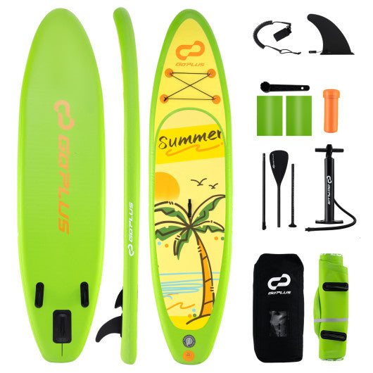 VYSN 11 Foot Inflatable Stand Up Paddleboard with 3 Fins - L