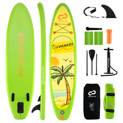 VYSN 11 Foot Inflatable Stand Up Paddleboard with 3 Fins - L