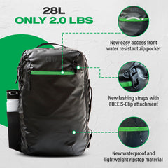 The Island Hopper 2.0 - Lightweight Waterproof 28L or 34L Travel Backpack