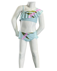 Girl's One-Piece Swimsuit - Orchid Blue