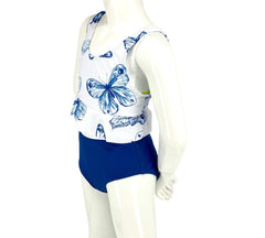 Girl's Two-Piece Tankini Swimsuit - Butterfly