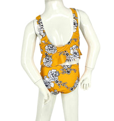 Girl's Two-Piece Tankini Swimsuit - Rose Mustard