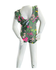 Girl's One-Piece Swimsuit - Cherry Blossom Forest