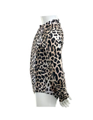 Girls' Long Sleeve One-Piece Rash Guard - Leopard