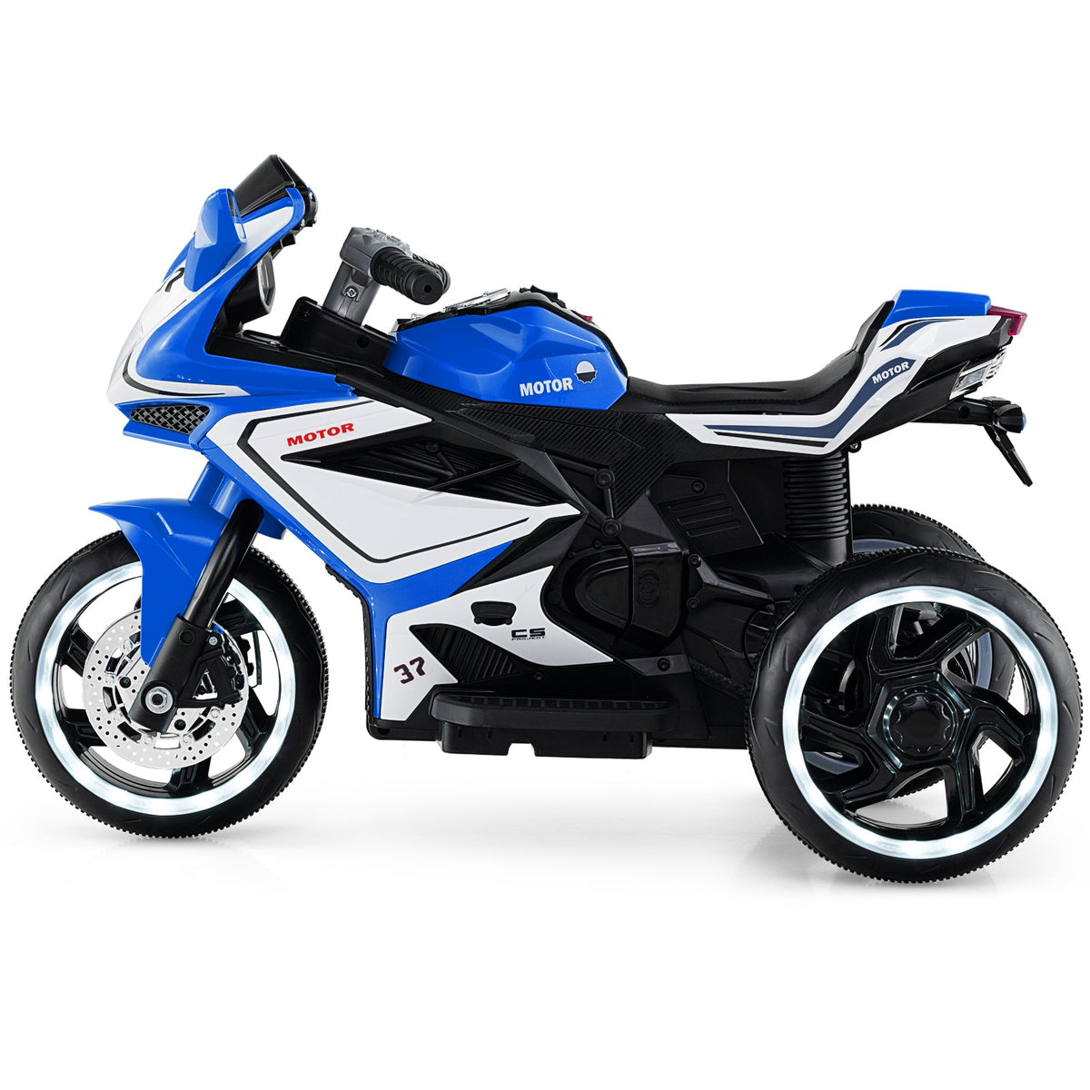 6V Kids Ride On Trike/Motorcycle with LED Lights