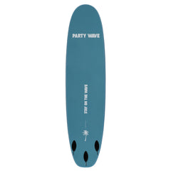 8 Foot Surfboard Trading Co. | Party Wave Soft Top Surfboard - Blue Steel