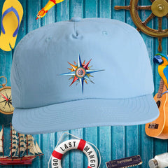 Unisex Latitudes Nautical Compass Design Surf Cap