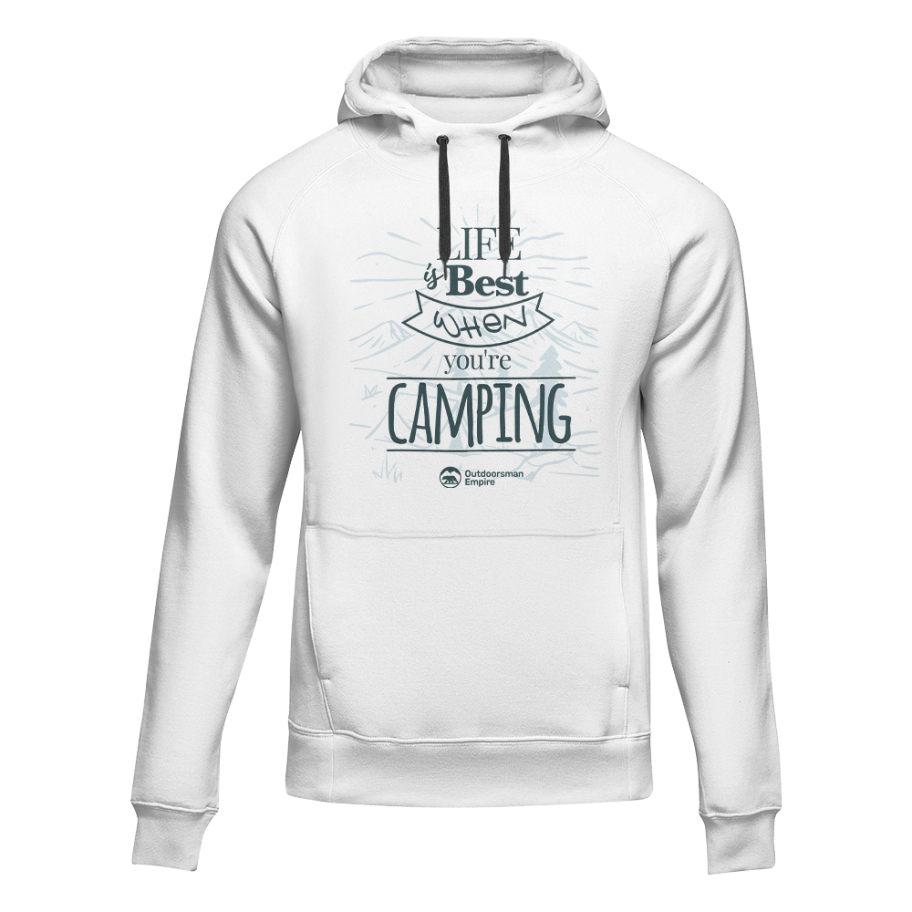 Outdoorzees Unisex 'Life Is Best' Fleece Hoodie