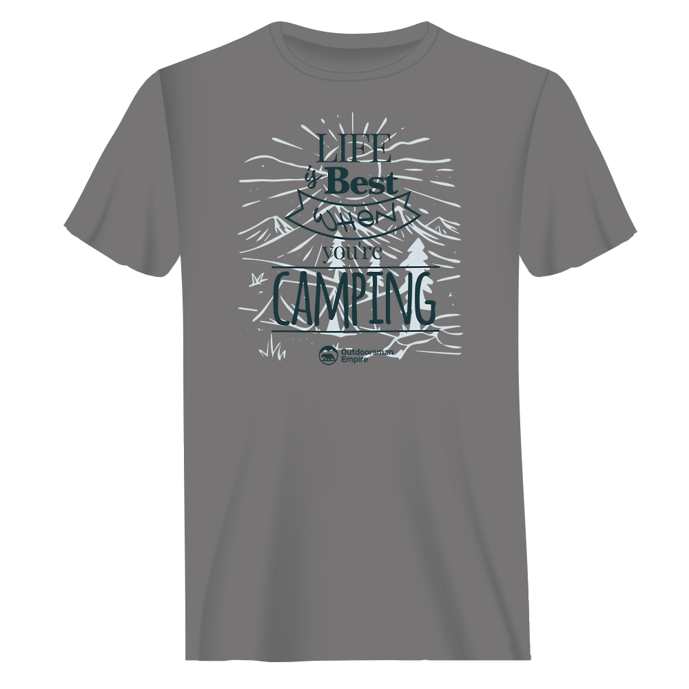 Outdoorzees Unisex 'Life Is Best Camping' T-Shirt