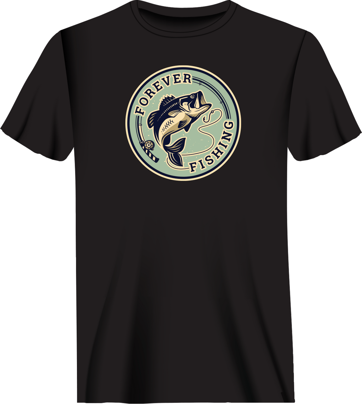 Outdoorzees Unisex 'Forever Fishing' T-Shirt