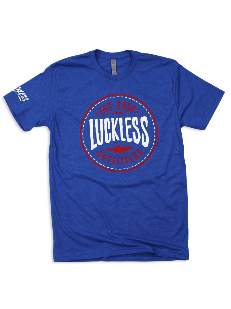 Unisex Americana Mountain 'Luckless' Logo Tee