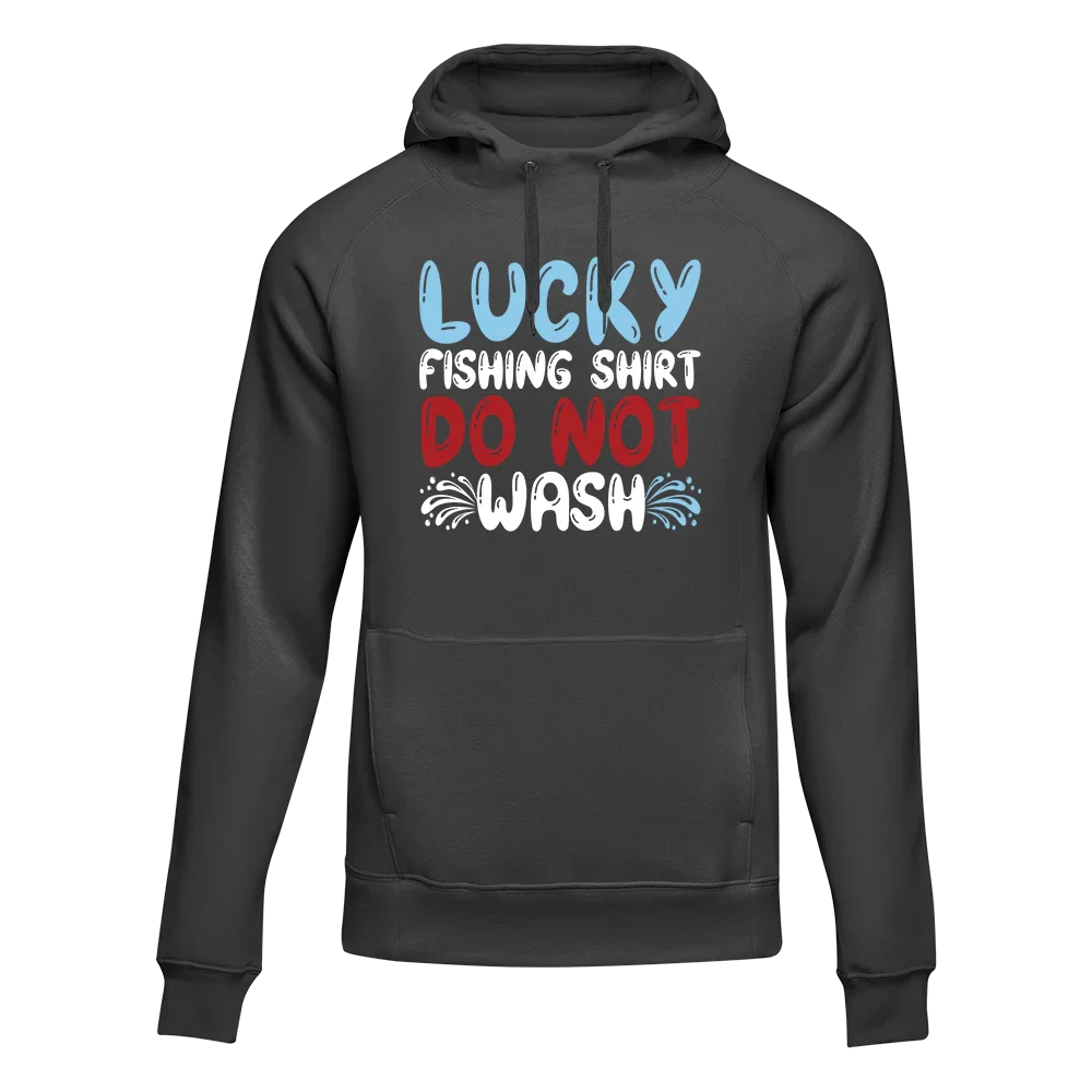 Outdoorzees Unisex 'Lucky Fishing Shirt' Hoodie