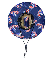 Unisex Americana 'Sails & Stripes' Straw Hat