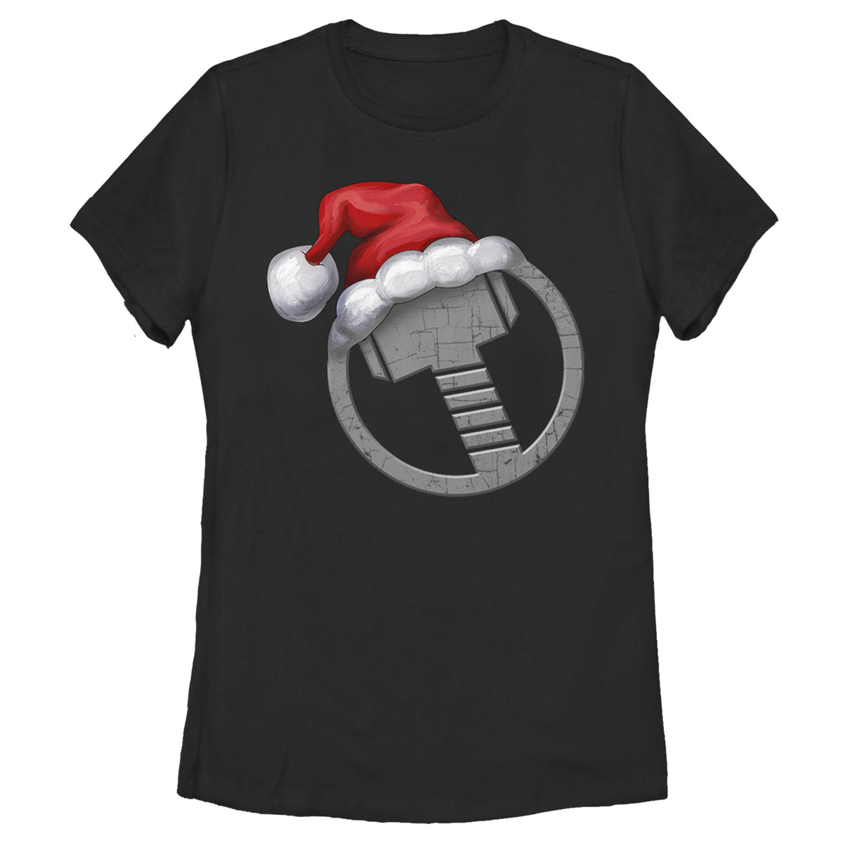 CHRISTMAS Women's Marvel Thors Holiday Hat T-Shirt