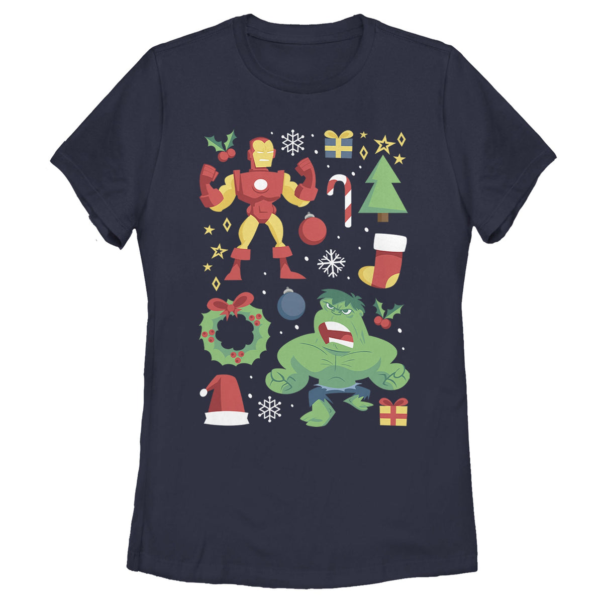 CHRISTMAS Women's Marvel Holiday Cheer T-Shirt