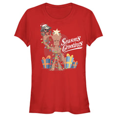 CHRISTMAS Kid's Unisex Marvel 'Seasons Grootings' T-Shirt