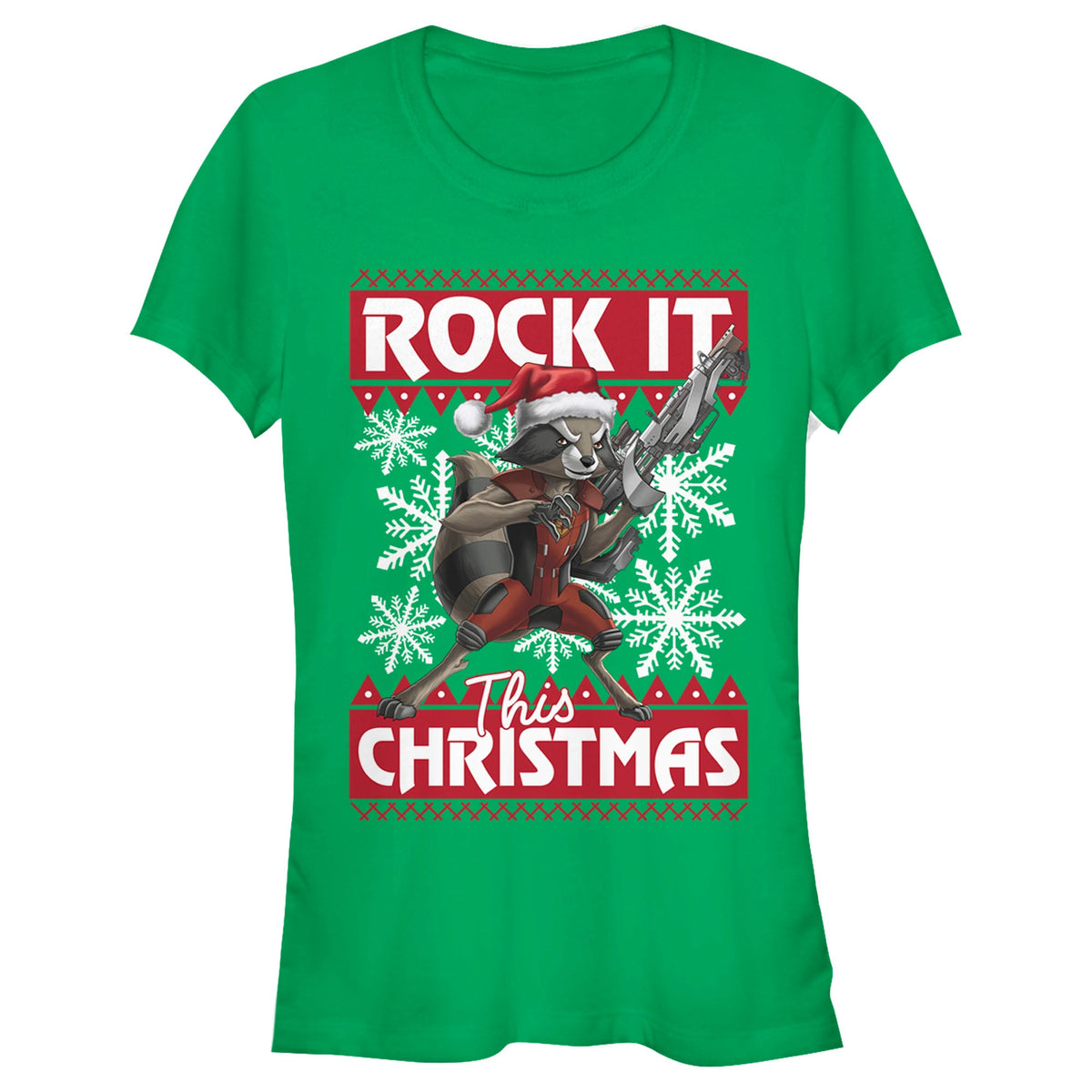 CHRISTMAS Kid's Unisex Marvel 'Rock It This Christmas' T-Shirt