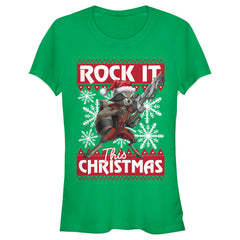 CHRISTMAS Kid's Unisex Marvel 'Rock It This Christmas' T-Shirt
