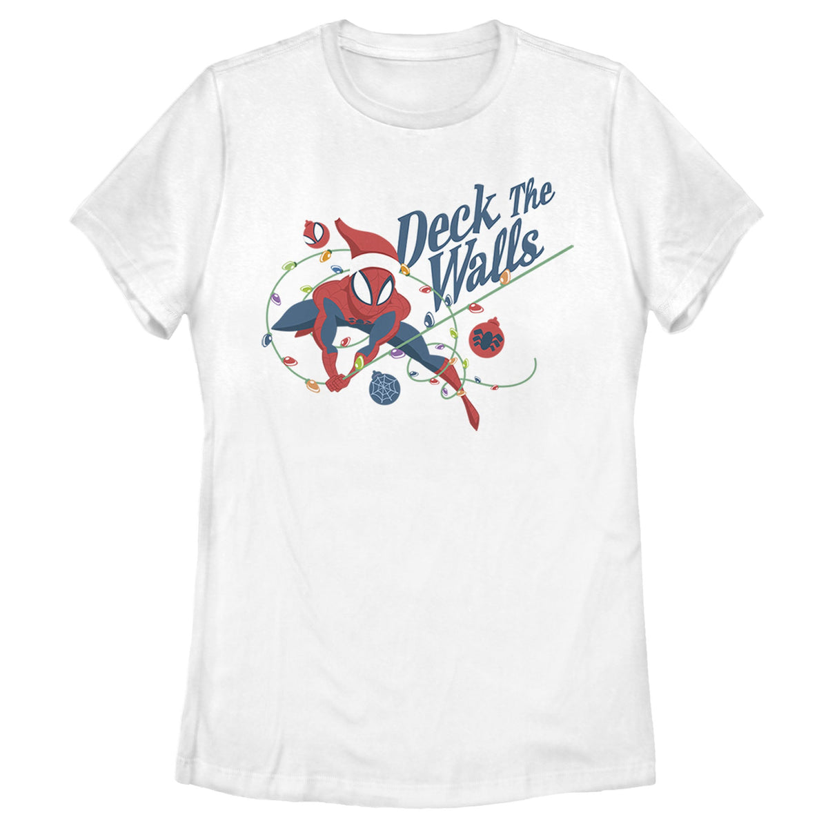 CHRISTMAS Women's Marvel 'Deck The Walls' T-Shirt
