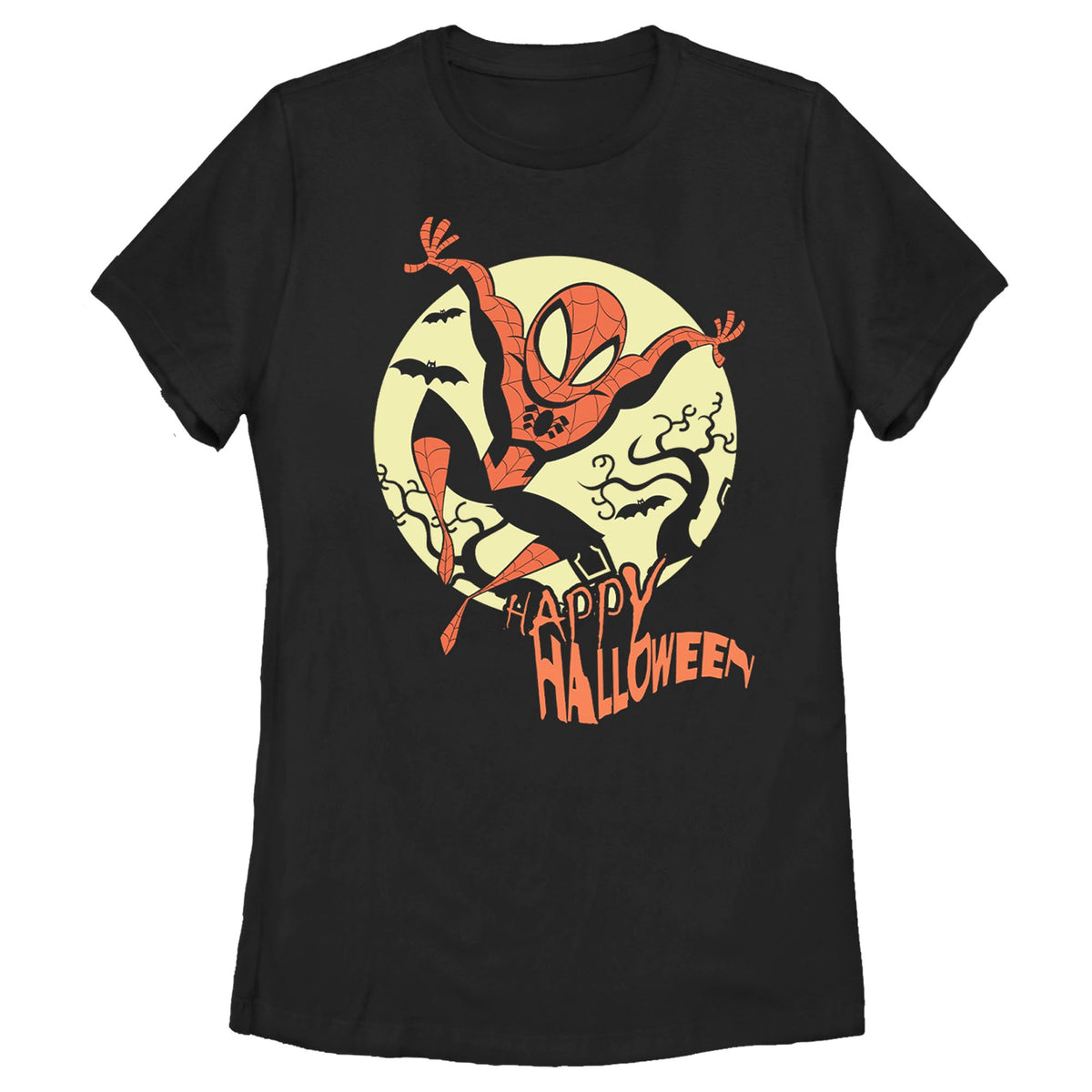 HALLOWEEN Women's Marvel 'Happy Halloween' Moon T-Shirt