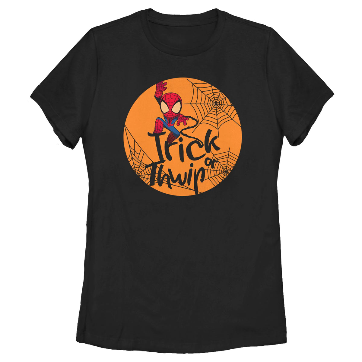 HALLOWEEN Women's Marvel 'Trick Or Thwip' T-Shirt