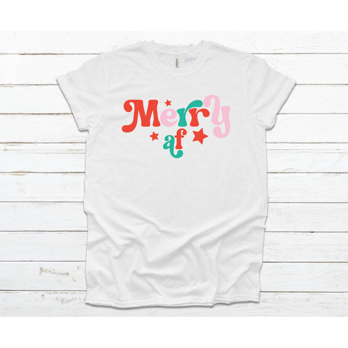Unisex Adult's 'Merry AF' T-Shirt