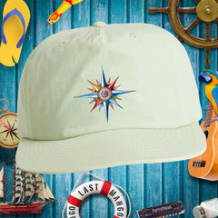 Unisex Latitudes Nautical Compass Design Surf Cap