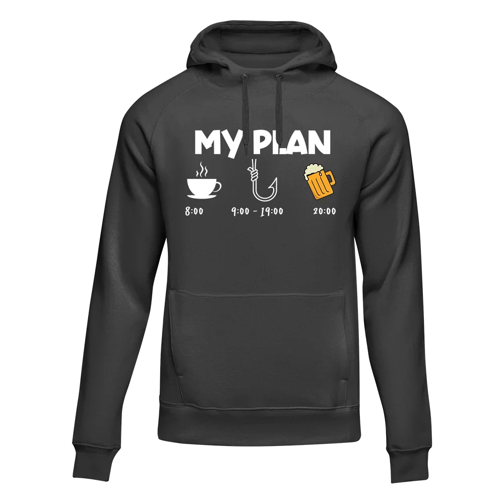 Outdoorzees Unisex 'My Fishing Plan' Hoodie