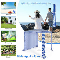 6.6 x 6.6 Foot Foldable and Easy-Setup Canopy with Wall and Carry Bag