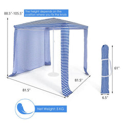 6.6 x 6.6 Foot Foldable and Easy-Setup Canopy with Carry Bag