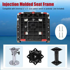 High Back Folding Boat Seat with Sponge Cushion