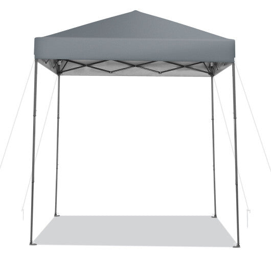 6.6 x 6.6 Foot Outdoor Pop-Up Canopy Tent with UPF 50+ Sun Protection
