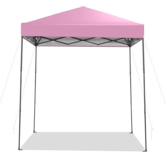 6.6 x 6.6 Foot Outdoor Pop-up Canopy with UPF 50+ Sun Protection