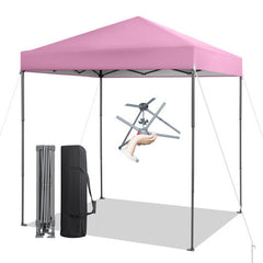 6.6 x 6.6 Foot Outdoor Pop-up Canopy with UPF 50+ Sun Protection