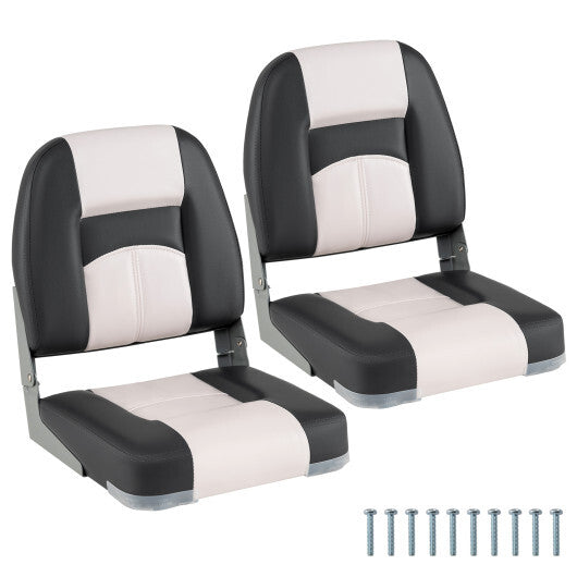 2 Boat Seats with Thick Sponge Padding