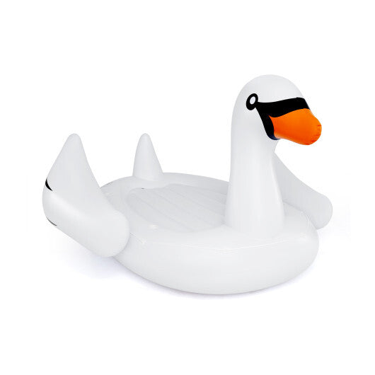 4 Person Inflatable Swan Floating Island with 4 Cups Holders