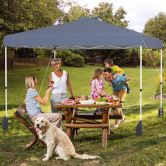 10 x 10 Foot Pop-Up Canopy with Sidewall and Wheeled Bag
