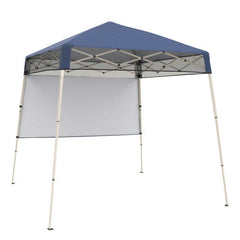 7 x 7 Foot Pop-Up Canopy with 1-Push Center Lock and Half Wall