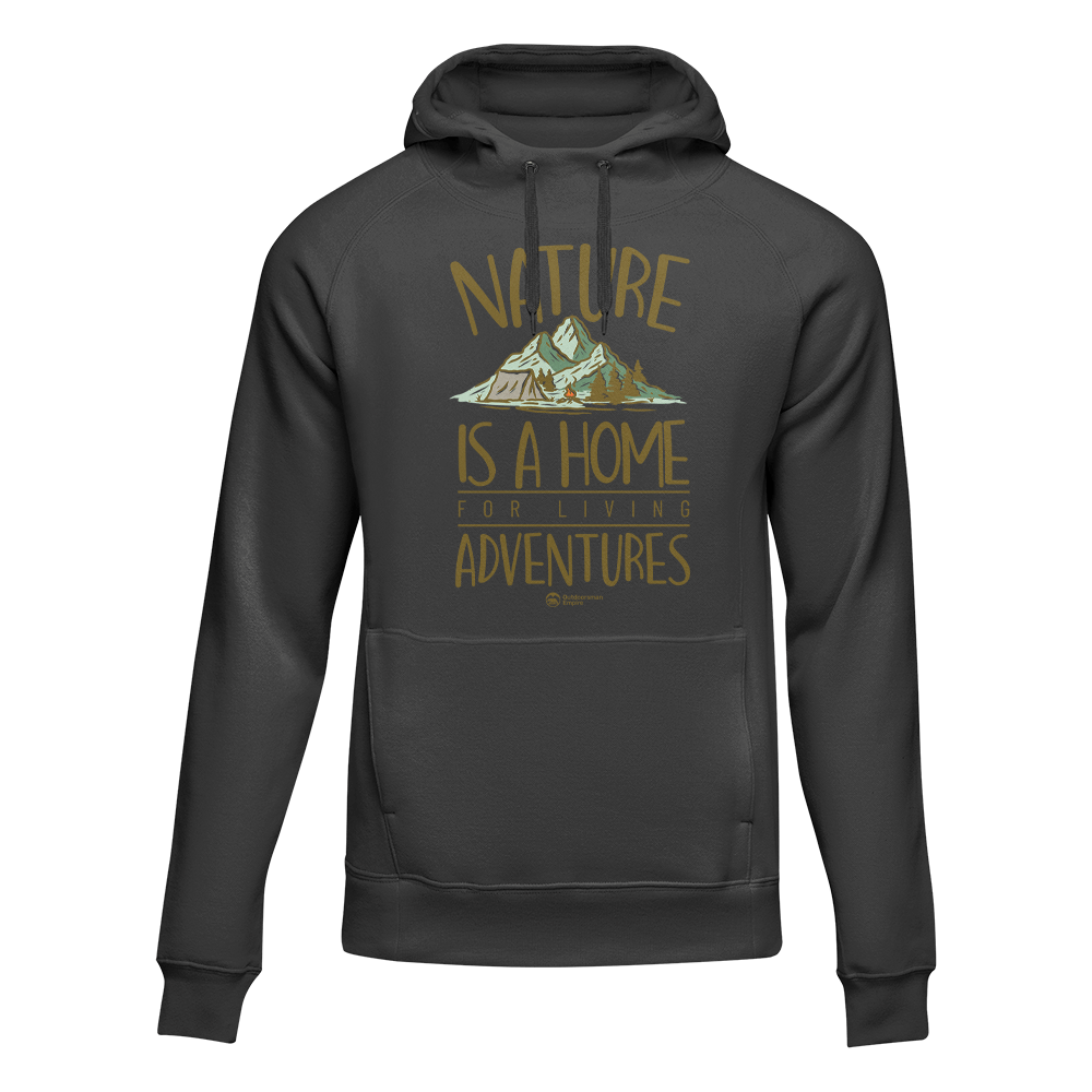 Outdoorzees Unisex 'Nature Is A Home' Fleece Hoodie