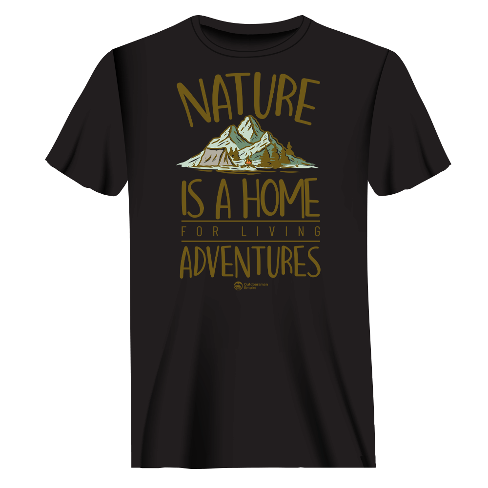 Outdoorzees Unisex 'Nature Is A Home' T-Shirt