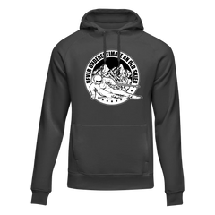Unisex Adult's 'Never Underestimate An Old Skier' Fleece Hoodie