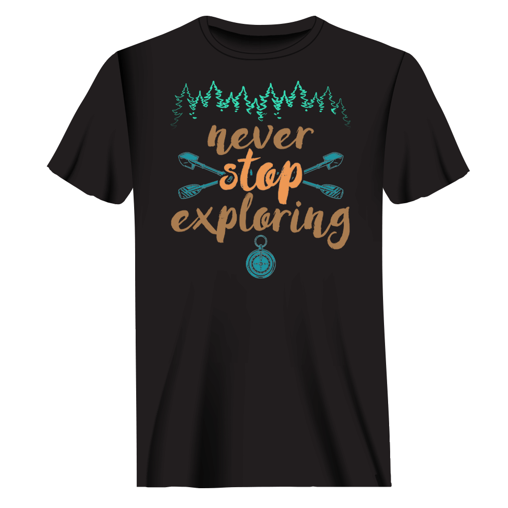 Outdoorzees Unisex 'Never Stop Exploring' T-Shirt